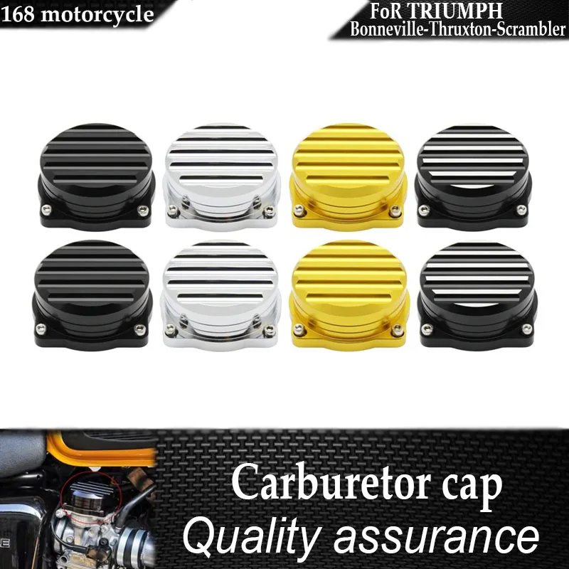 Для Triumph Bonneville Scrambler Thruxton 900 2008-2015, аксессуары для мотоциклов, крышка карбюратора с ворсом, латунные верхние части карбюратора