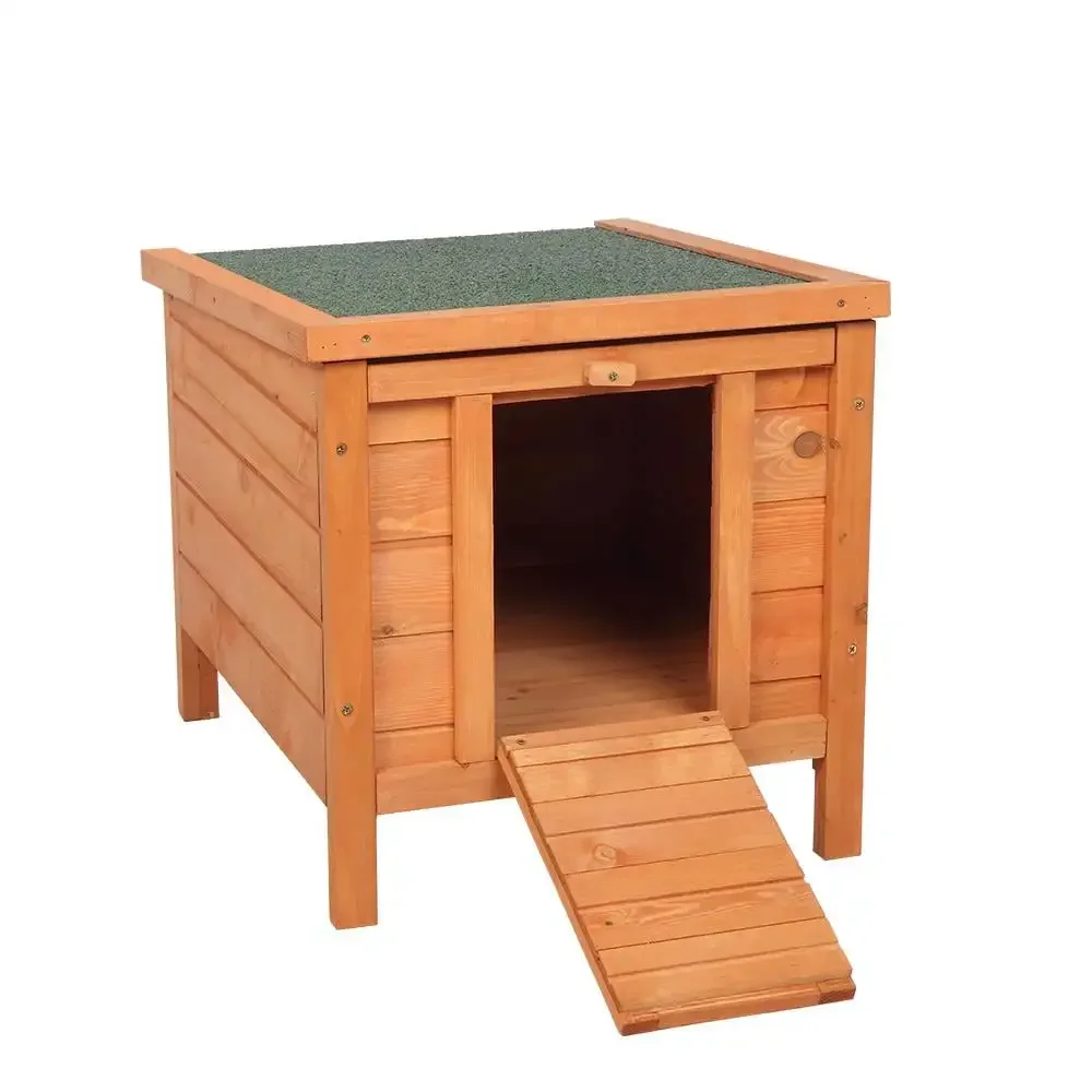 

Small, Outdoor Cat House, Brown, 20-in