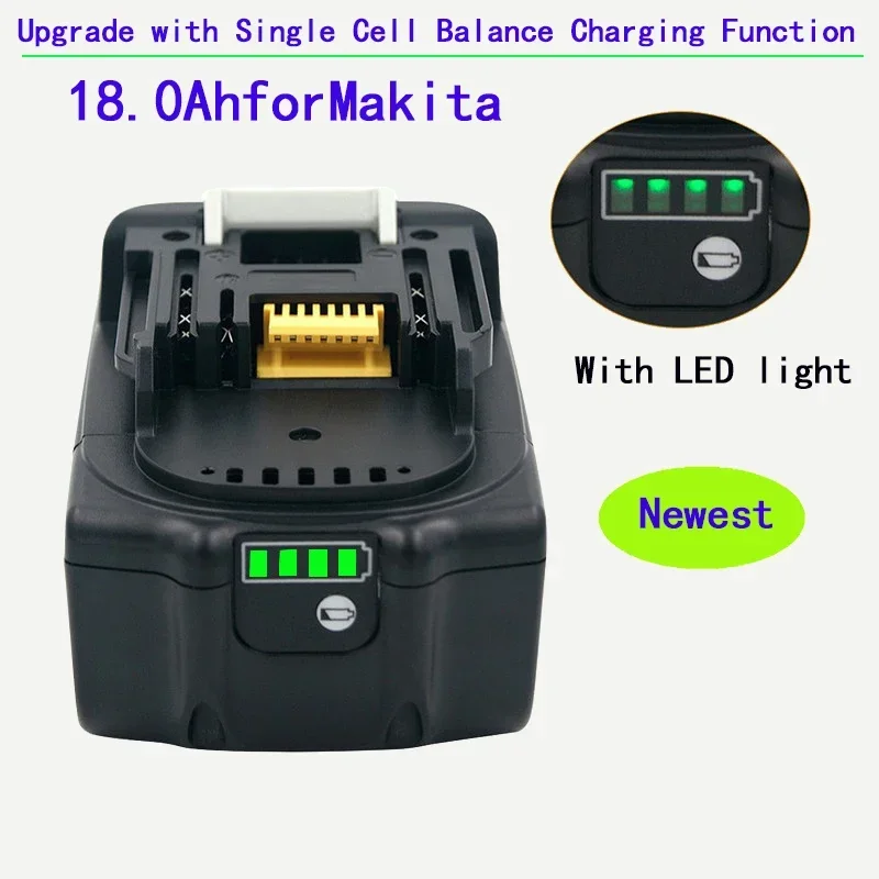 18V 12.0Ah for Makita Original With LED lithium ion replacement LXT BL1860B BL1860 BL1850 Makita rechargeable power tool battery