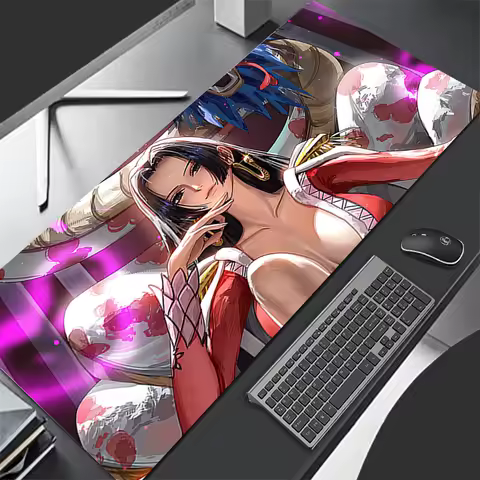 New Mouse Pad Larger Big Speed Pc Computer Keyboard Pads O-oneS P-pieceS Boa Hancock Desk Mat Gaming Accessories Home Mousepad