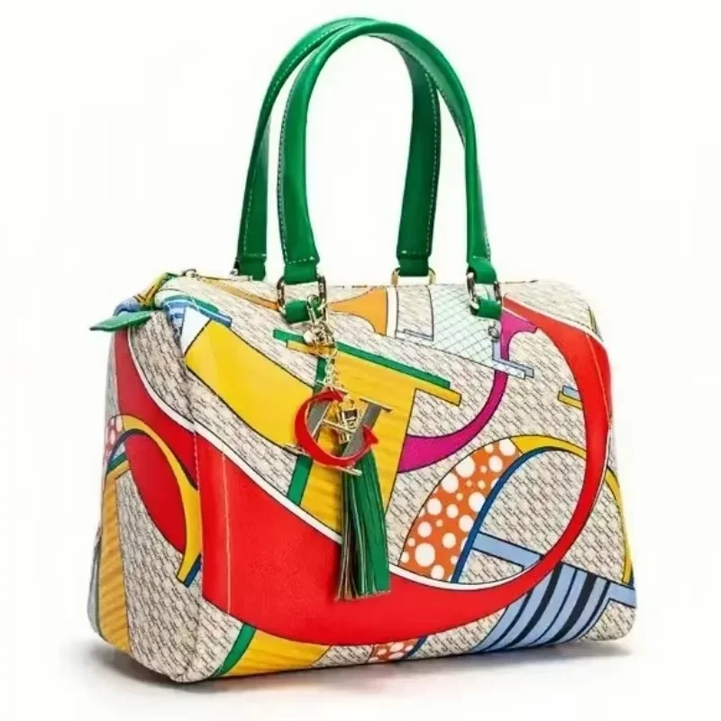 CH Women's Commuter Crossbody Bag 2026 Spring New Colorful Printed Women's Handbags Monogram Bronze Fashion Luxury Design