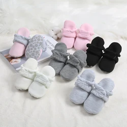 MYGGPP New Baby Socks Shoes Star Toddler First Walkers Booties Cotton Comfort Soft Anti-slip Warm Infant Baby Boy Girl Shoes