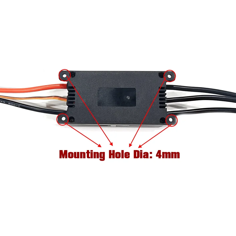 Maytech 200A V75 Based ESC SUPERCASE عالي السرعة 200A مع 12 قطعة Mosfet لروبوتات Efoil الكهربائية الطويلة لجميع التضاريس