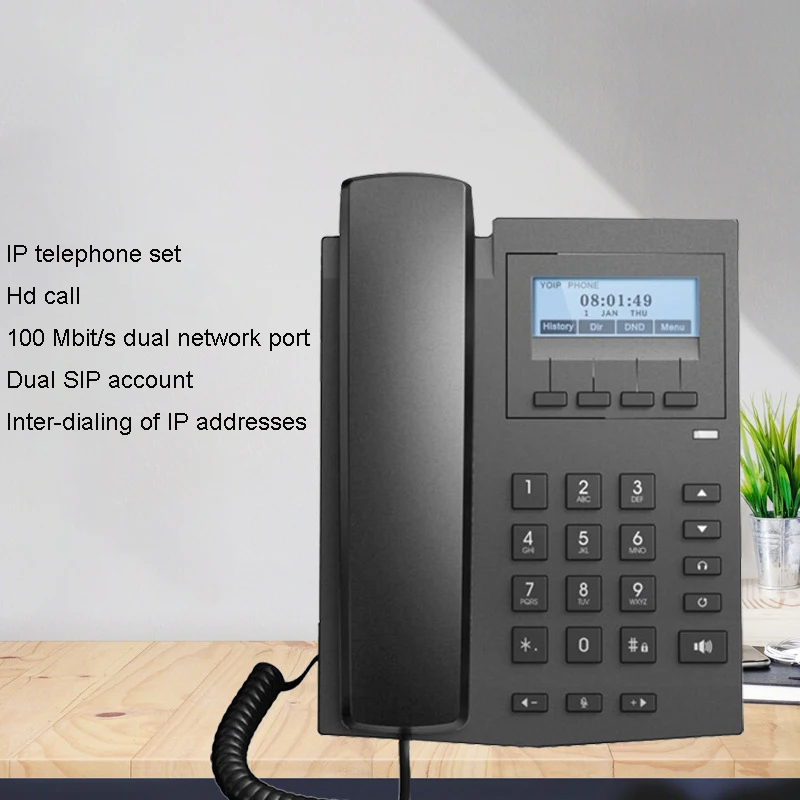 Imagem -03 - Wifi Wireless Extension Telephone para Escritório e Hotel Voip Network Phone 106w