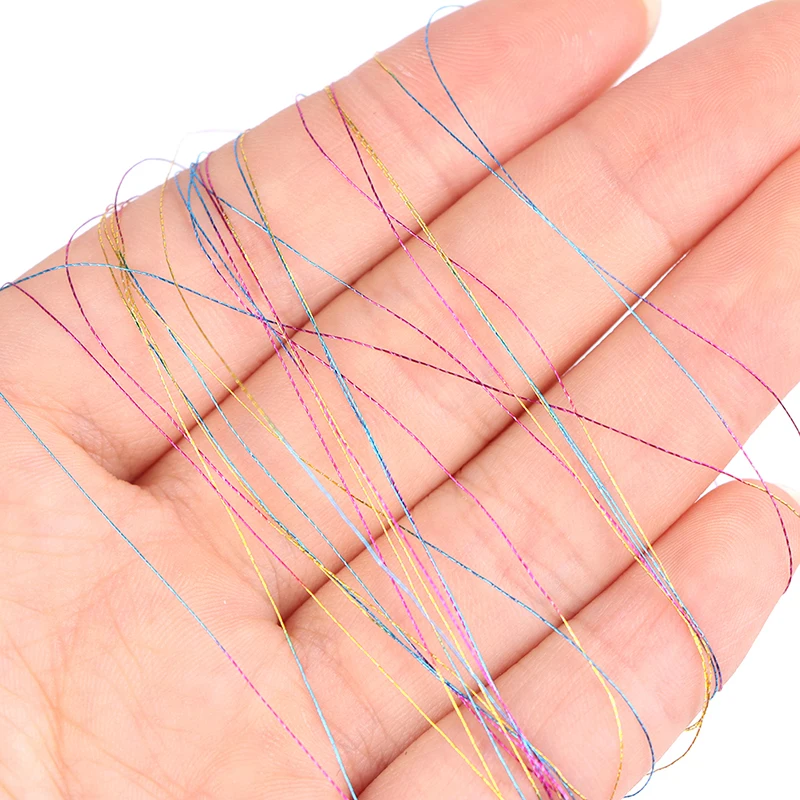 3600M Colorful Computer embroidery cross stitch DIY Manual Bright Silk Gold Thread Silver Thread Metallic Yarn Woven Line