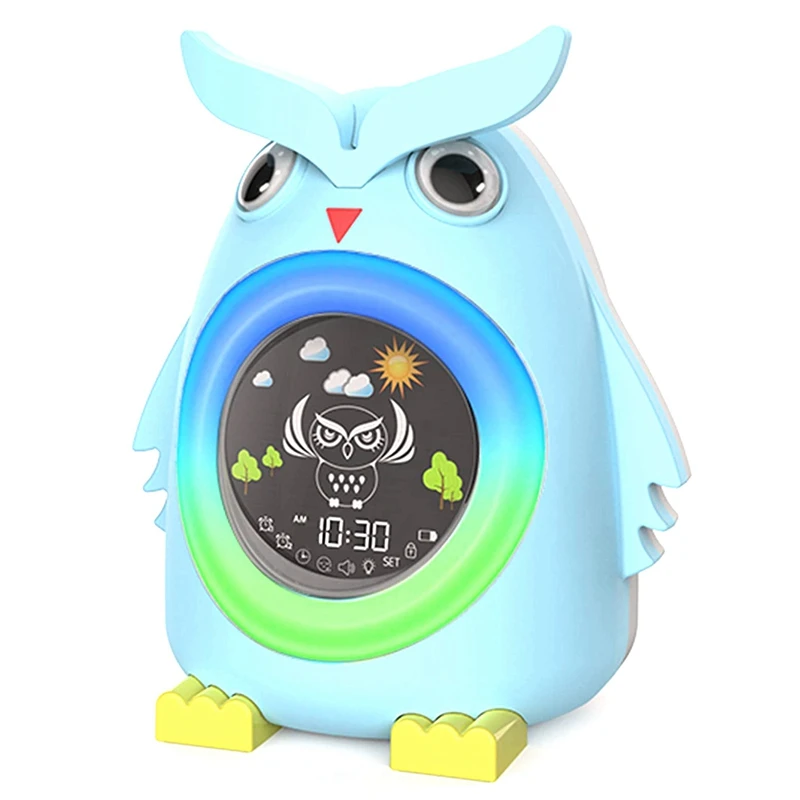 

Kids Alarm Clock,Okay To Wake Clock, Children's Trainer Clock With Night Light Sleep Sounds Machine,For Kids Boys Girls