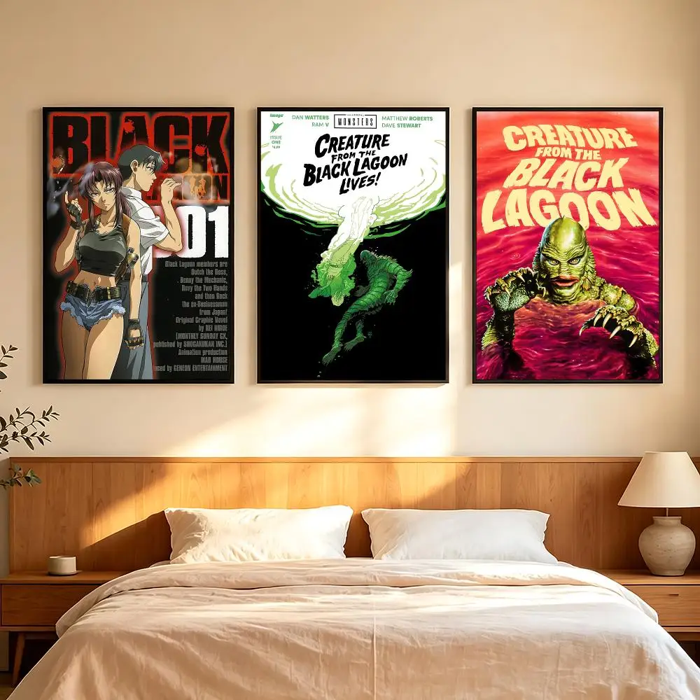 anime Black Lagoon Poster Poster HD Printing Comfortable and Fresh Style Wall Art Home Decor Living Room Cafe Gift