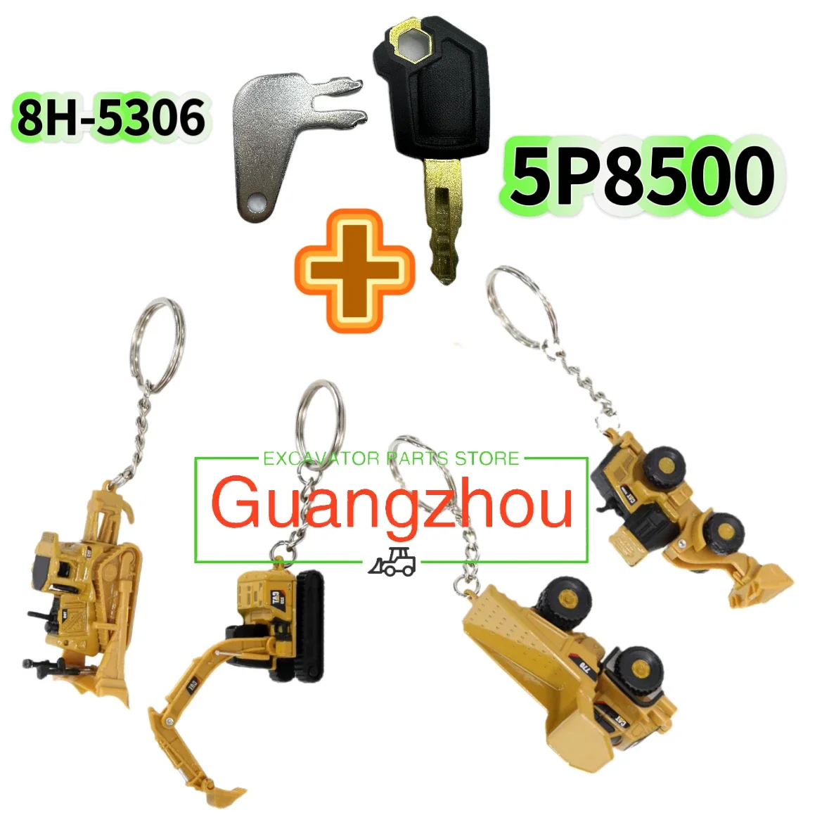 8H5306 5P8500 8398 D8T CATE320D 770 Loader 950M Diecast Mini Engineering Keychain Bulldozer Alloy Excavator Tip Truck Model Toy