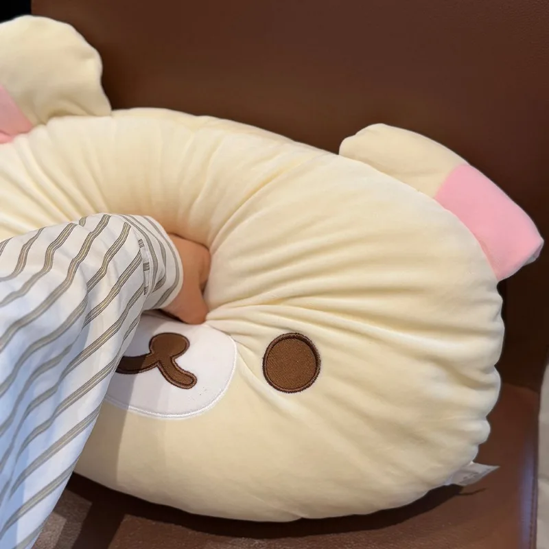 

Hot Cartoon Soft Rilakkuma Plush Warm Hand Pillow Cartoon Bear Peluche Stuffed Toys Soft Cushion Girls Birthday Gifts