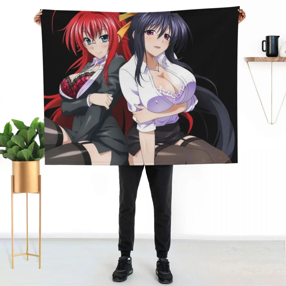 

himejima akeno and rias gremory Throw Blanket Lightweight Warm Blanket for Indoor Outdoor Use