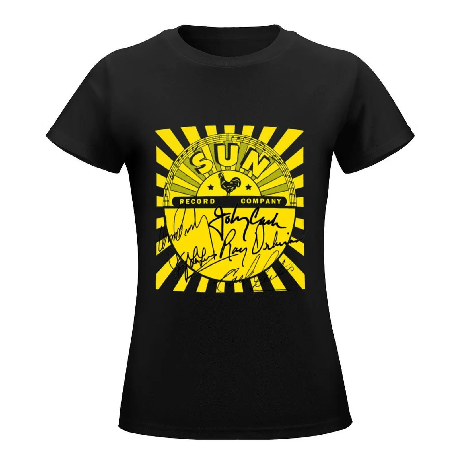 Sun Records T-Shirt anime clothes tees funny Women t-shirts