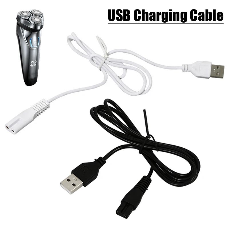 1pc USB Cable Charging Line Copper Hole Suit 5V Flashlight Shaver Hair Clipper Wire Single Hole 1.8