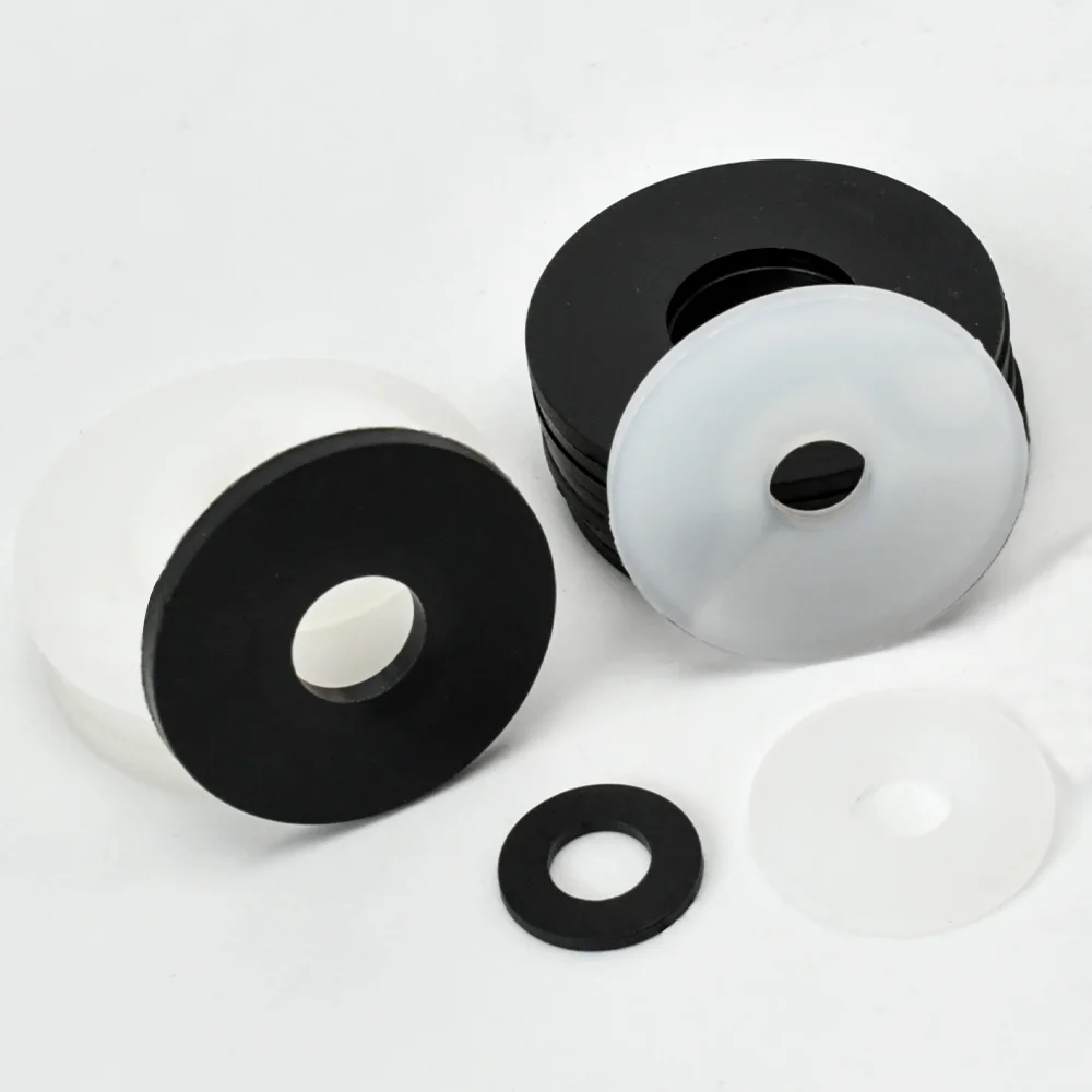 أبيض أسود البلاستيك النايلون شقة غسالة M2 M2.5 M3 M4 M5 M6 M8 M10 M12 M14 M16 M18 M20 M22 M24 طائرة فاصل العزل طوقا الدائري #3