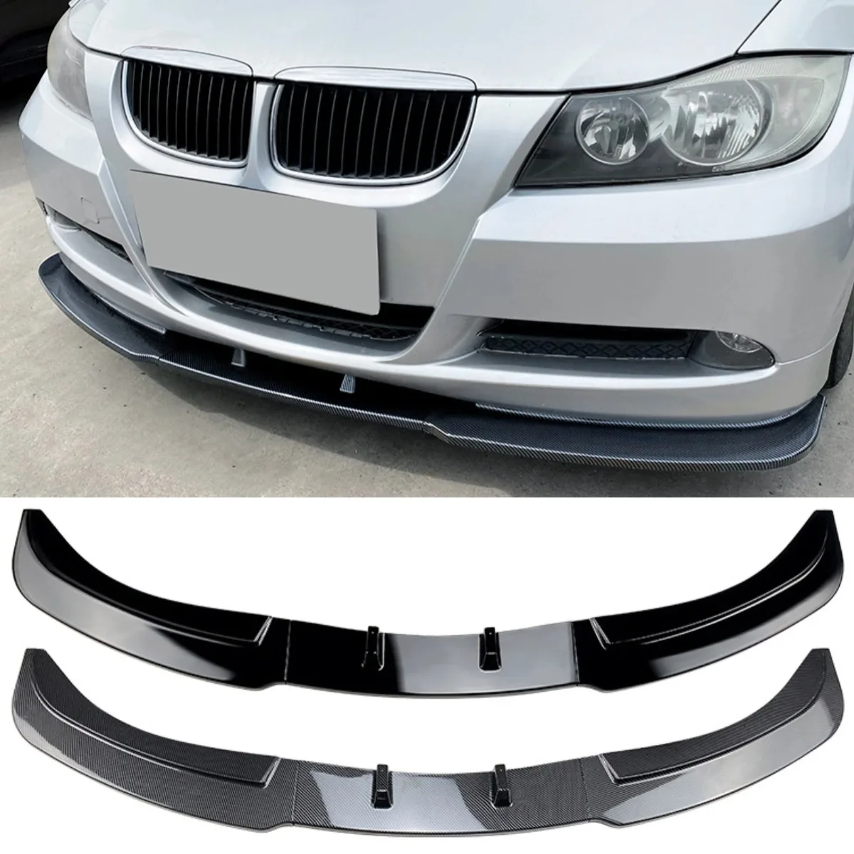 Front Bumper Splitter Diffuser Lip Bumper Protector for BMW 3 Series E90 E91 320i 330i 2005-2008 Car Accessories - view 2
