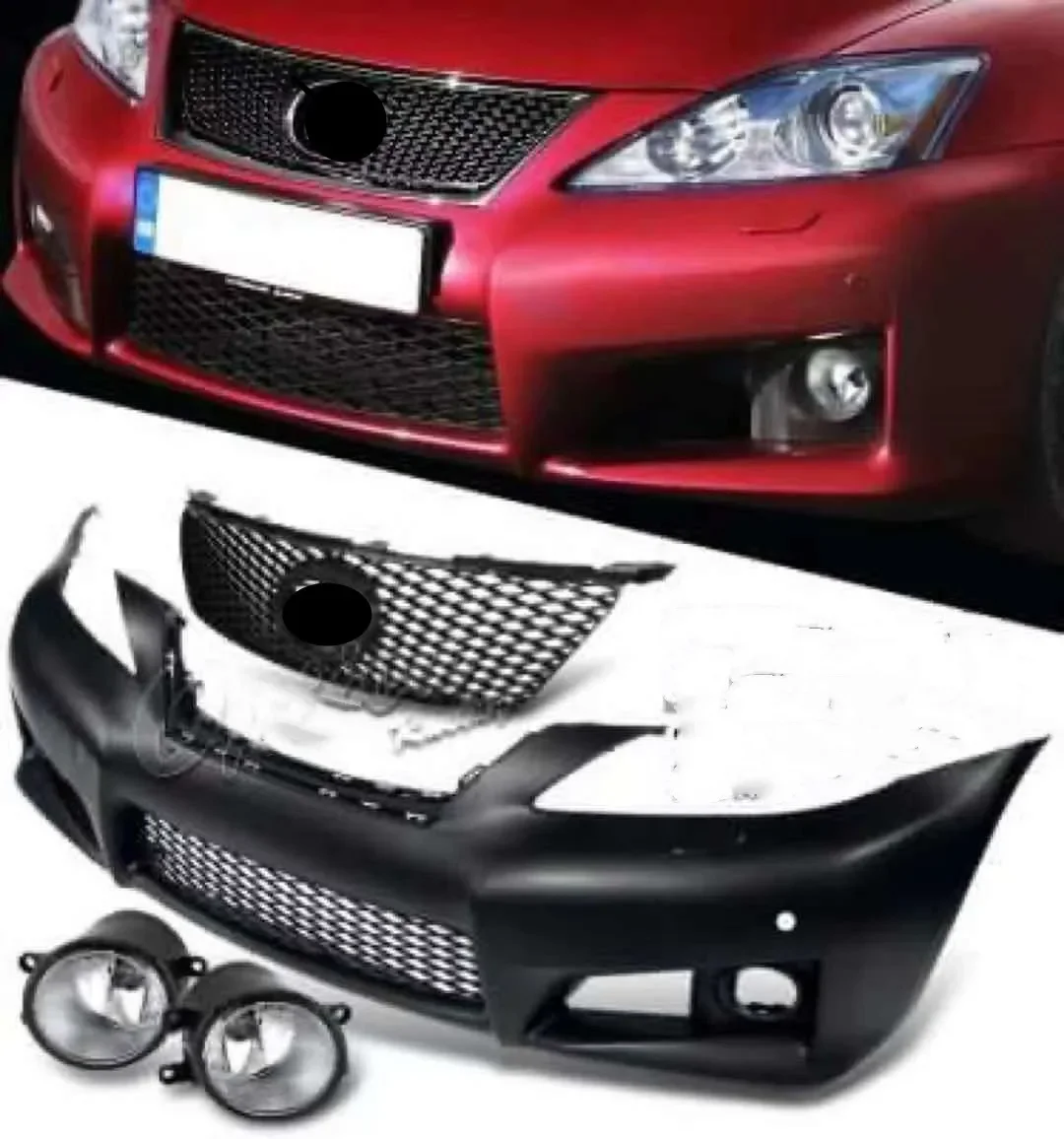 

Front Bumper Surround Body Kits for Lexus is 2006-2012 Front bumper grille fog lamp Car Accessories