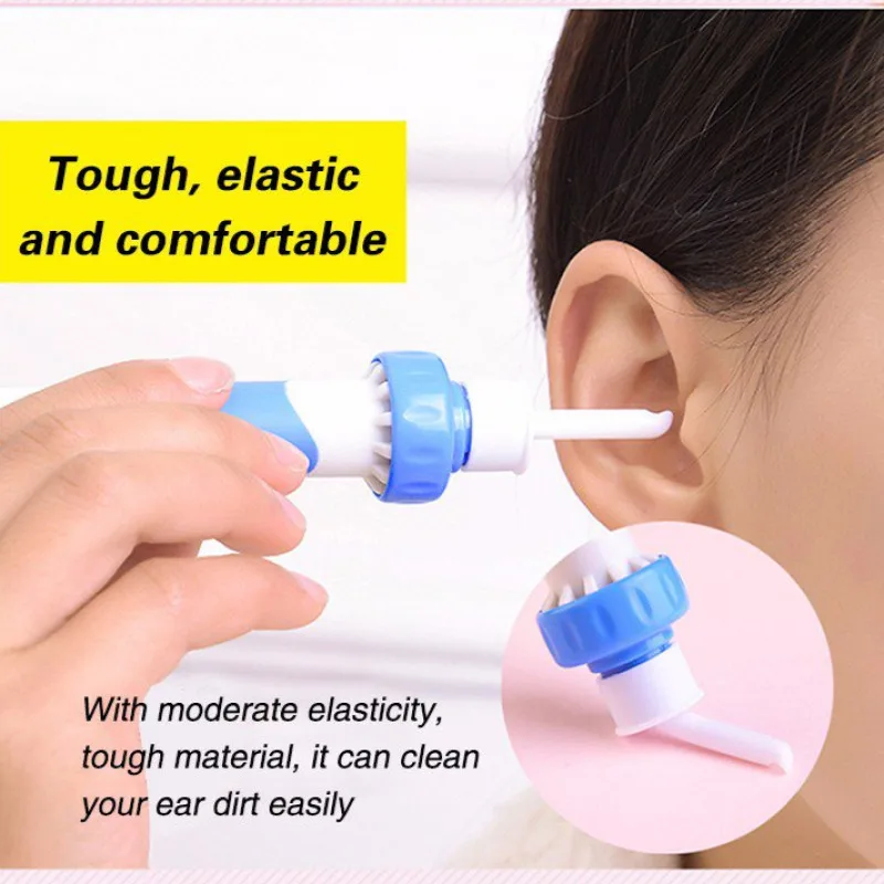 Electric Ear Vacuum Cleaner Baby Safe Vacuum Ear Aspirator Soft Head Earpick Earwax Remover Painless