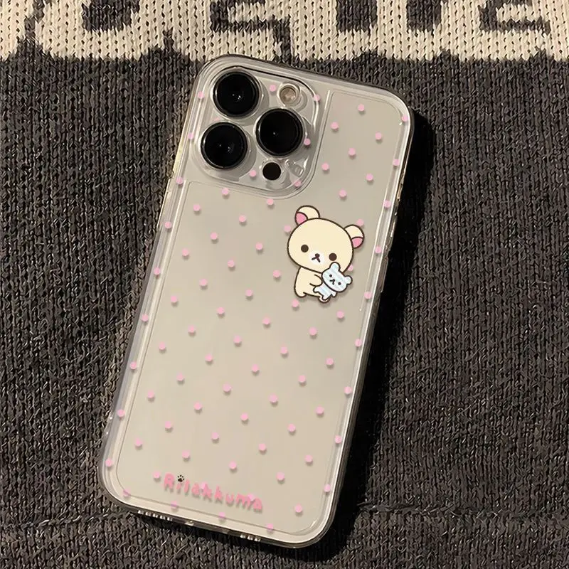 Cartoon Bear Couple Phone Case For Samsung S26 S25 S24 S23 S22 S21 S20 FE Note20 10 Plus Ultra Lite Edge 5G Clear Soft TPU Cover