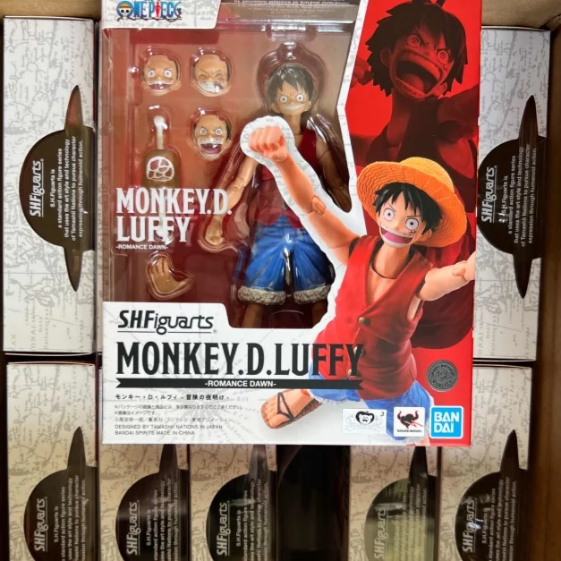 반다이 원피스 S.H.Figuarts Shf Monkey · D · Luffy Nami Romance Dawn Gk 애니메이션 액션 피규어 모델 장난감, 데스크탑 컬렉션