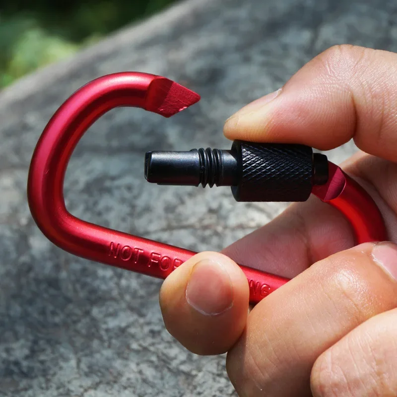 5/10PCS Aluminium Karabiner Haken Quickdraws D-Ring Schlüssel Kette Clip Camping Schlüsselanhänger Snap Haken Outdoor Reise kit Outdoor Access