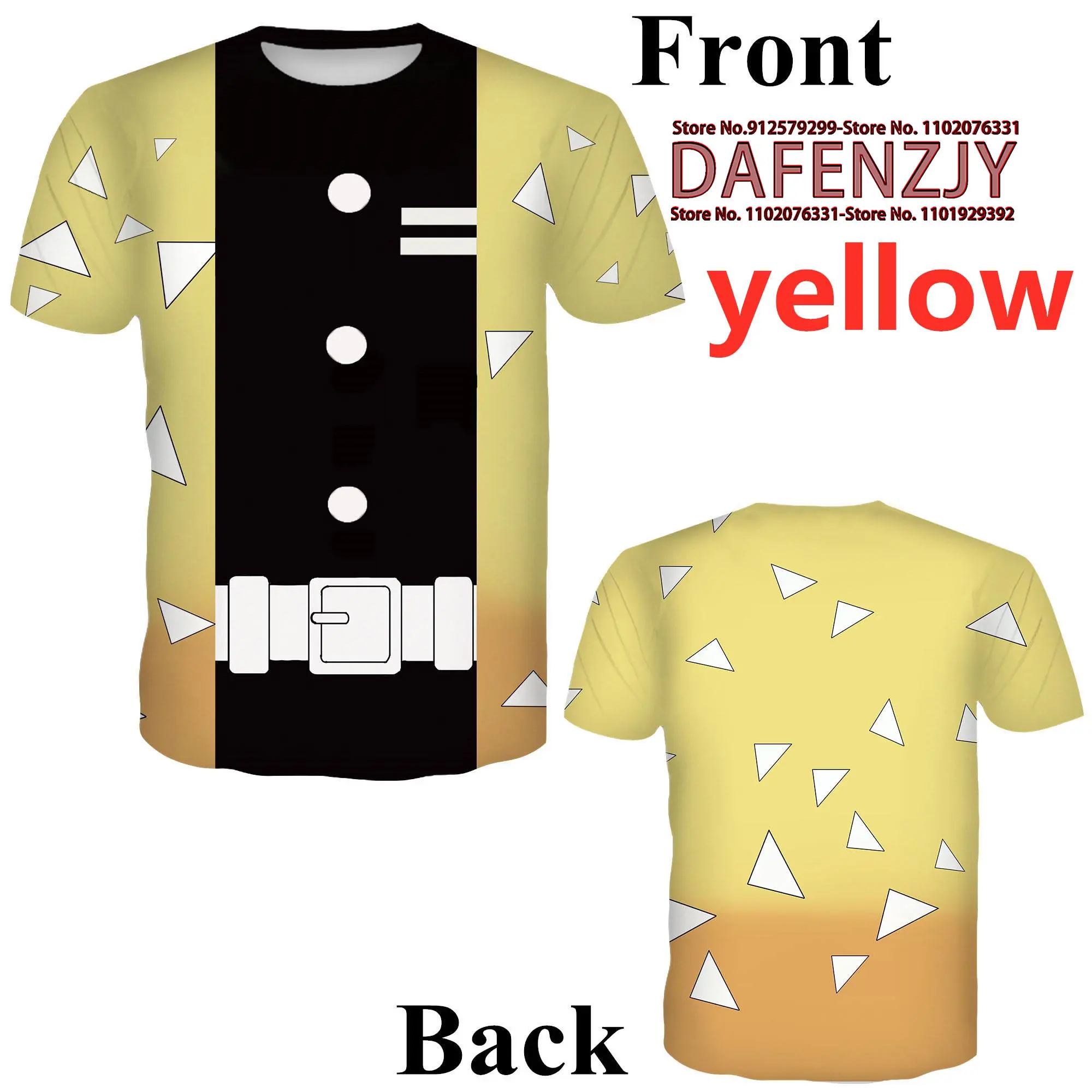 Cartoon Anime Cosplay Teens Boys Girls Shirts 3D Print Colorful Design Graphic Tee Shirt with Short Sleeve for Kids