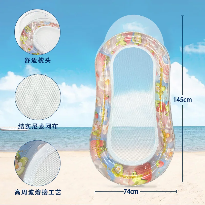 Pool-Floße, aufblasbar, zum Spielen, Wasserspaß, zusammenklappbar, PVC-Sofa, aufblasen, Lounge-Stuhl, schwimmend, Sommer, Schwimmen, Strand, Meer