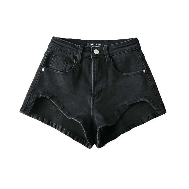 ANJY Summer New Women American Style Ins Slim Fit High Street Denim Shorts Washed Designs Vintage Stylish Niche Hot Pants A24540