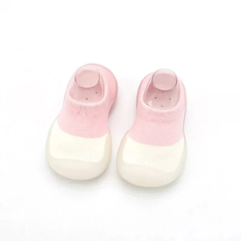 Zapatos de goma antideslizantes para niños pequeños, calzado de primavera y verano para interiores de 0, 1, 2, 3 años, novedad de otoño