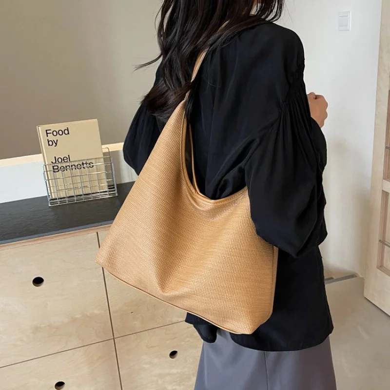 

Элегантная кожаная женская большая сумка, элитная роскошная брендовая модная дизайнерская повседневная винтажная повседневная пригородная сумка ​