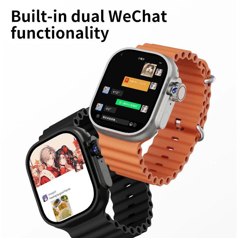 DW100 Pro Plus الإصدار العالمي Ultra Smartwatch مع معرف اللمس 2.29 بوصة شاشة كبيرة كاميرا دوارة NFC GPS موقف WIFI Connect #5