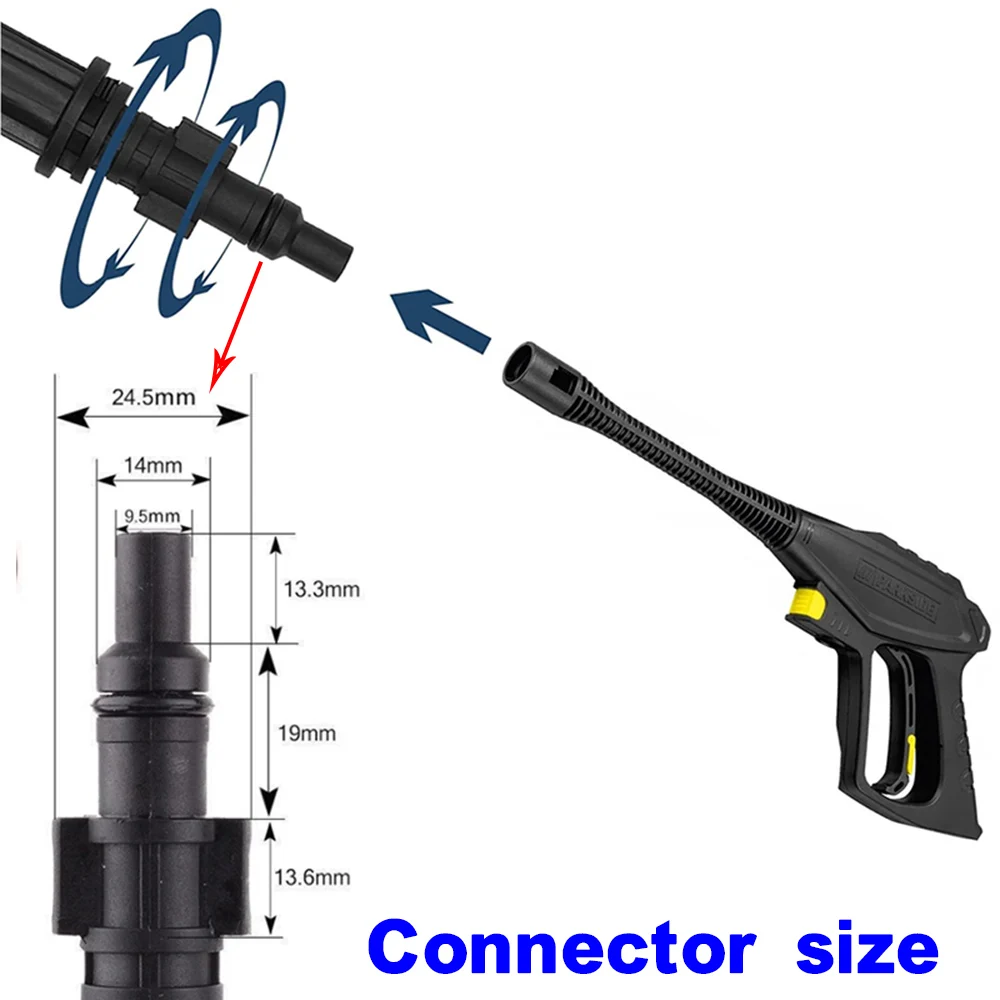 Rotating Turbo Lance For Parkside Wand Tip Water Spray Lance Nozzle Car Washing Tools Car Washer Water Jet Lance Pressure Washer