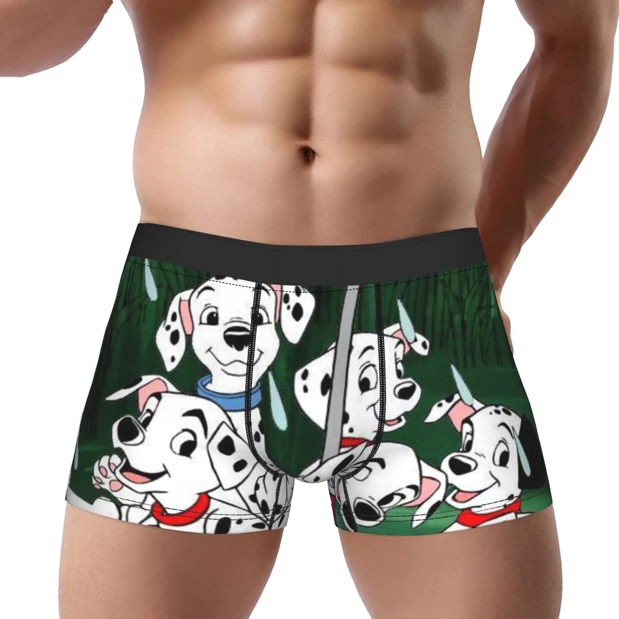 

Cute 101 Dalmatians Underpants Breathbale Panties Man Underwear Comfortable Shorts Boxer Briefs