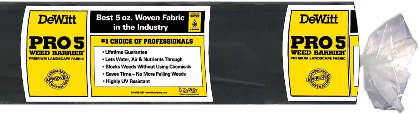 4 x 250 Feet Commercial and Home Garden Landscape Weed Block Barrier, Ideal as Fabric for Yards, Grounding Sheets,