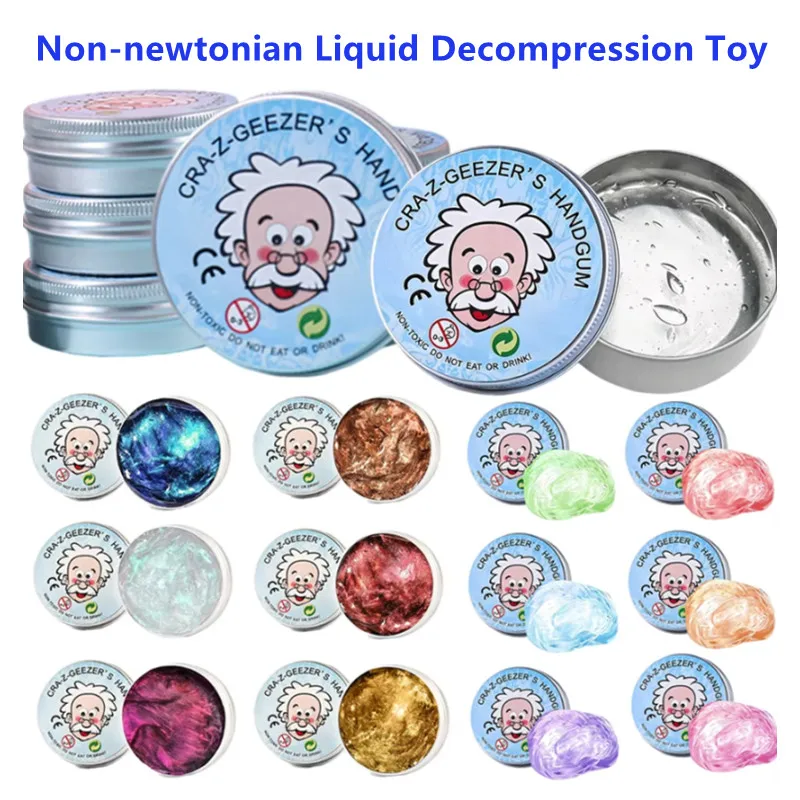 Masilla Reutilizable de Cristal Líquido, Juguete de Slime Elástico, Arcilla de Colores Segura para Niños, Alivio del Estrés, Manualidades DIY, Plastilina
