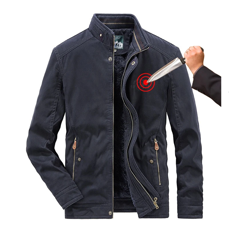 

Self Defense Stab-resistant Cut-proof Jacket Covert Stab Resistant Warm Security Tactic safety Tactical Anti knife safety tops