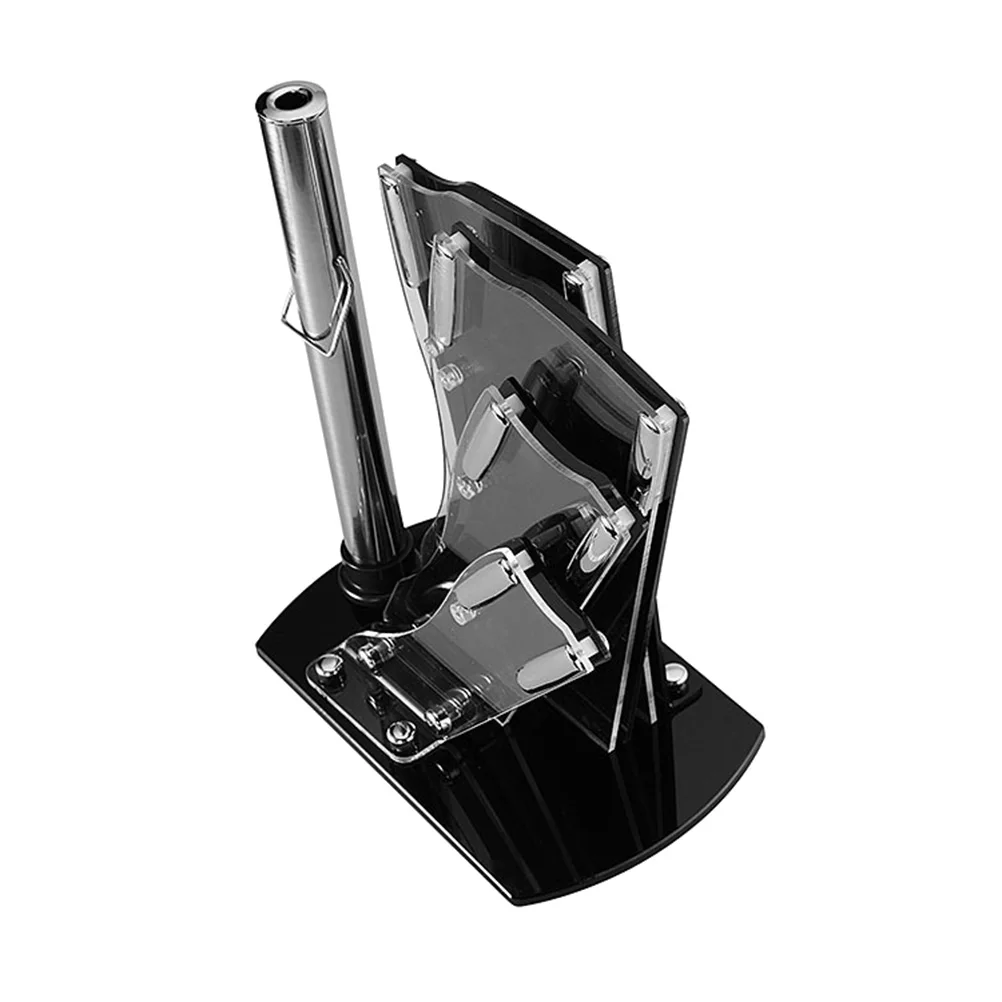 

Acrylic Knife Holder Rack Kitchen Supplies Storage Block Wear Resistant Compact Design Stable Base