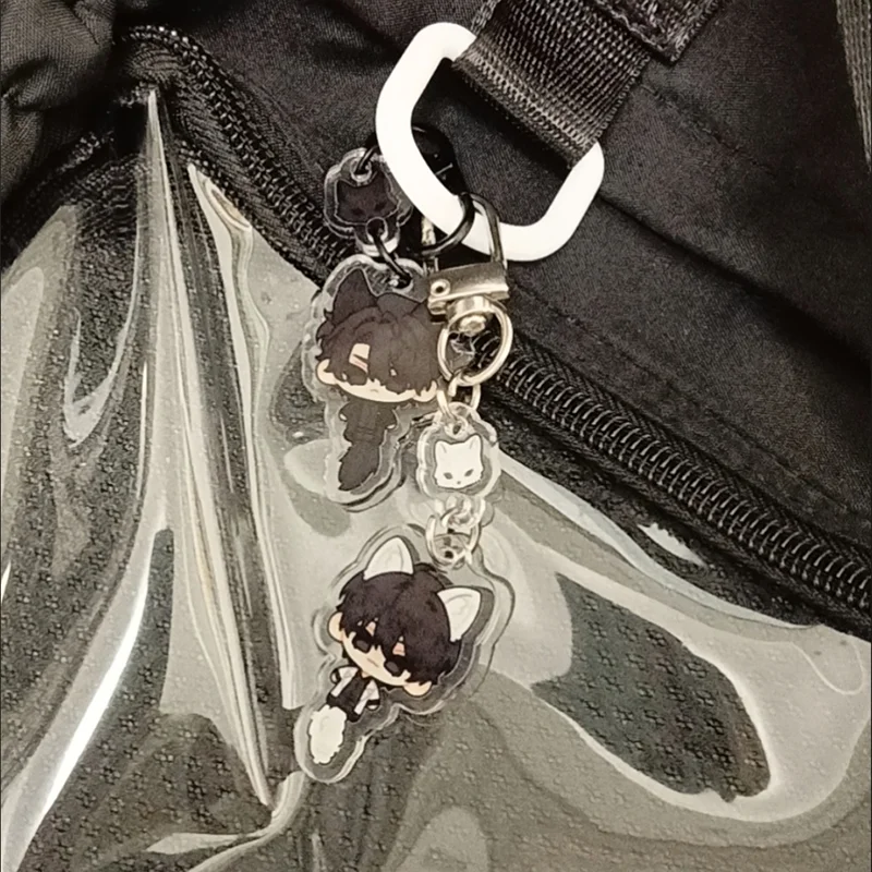 نقطة نظر القارئ كيم دوكجا يو جونغهوك تأثيري مفتاح سلسلة الاكريليك الشكل المفاتيح كيرينغ حلية قلادة الدعائم