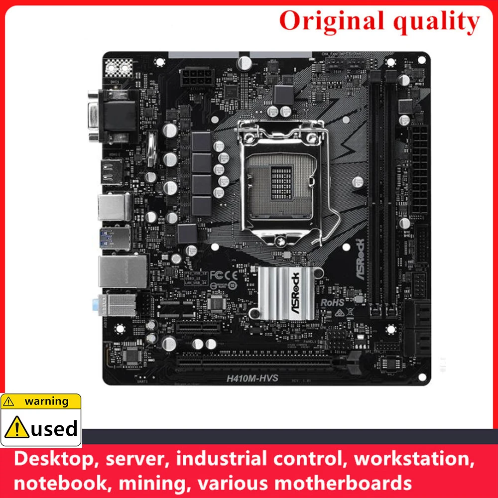 

Used For ASROCK H410M-HVS Motherboards LGA 1200 DDR4 64GB For Intel H410 Overclocking Desktop Mainboard M.2 SATA III USB3.0