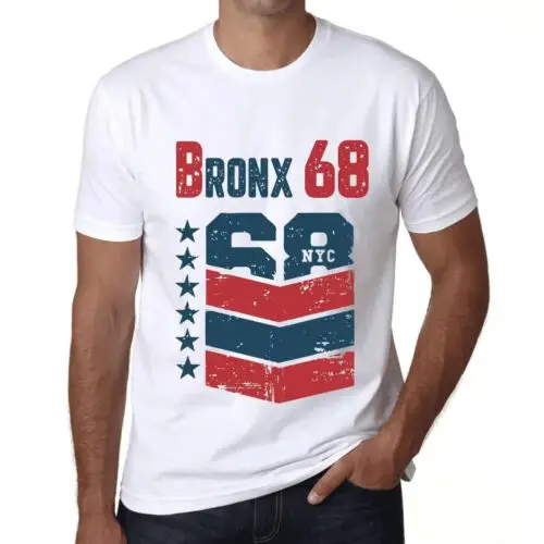 Heren Grafisch T-Shirt Bronx 68 Cadeau voor 68ste Verjaardag 68ste Jubileum