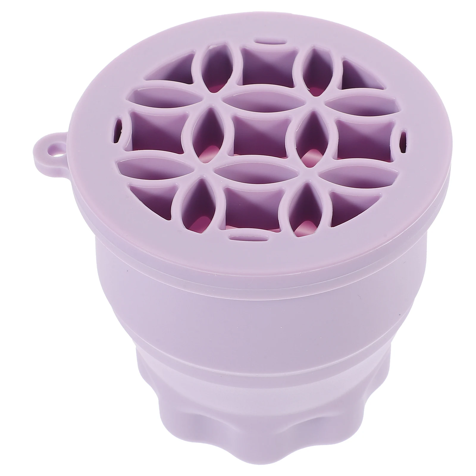 

Silicone Wash Brush Cup Pink Retractable Drying Rack for Makeup Brushes Cleaning Tool Foldable Storage Jewelry Display