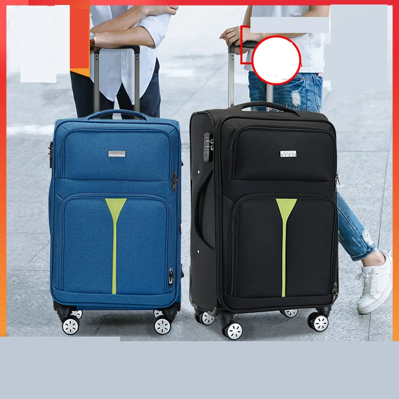 Maleta multifuncional de tela suave para viaje, maleta con ruedas de 20, 22, 24, 26, 28 y 30 pulgadas, bolsa de equipaje rodante de tela Oxford, Valise, Envío Gratis