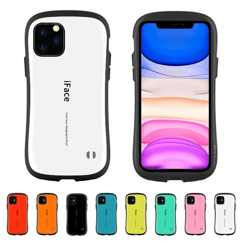 iface Mall Case Cover For iphone 15 14 13 12 11 Pro Max Silicone Shockproof Glossy Luxury Back Cover For XR XS Max 7 8 Plus Case