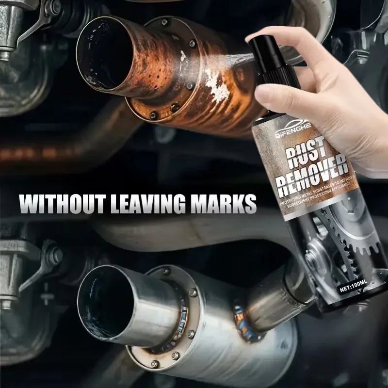 Car & Household Rust Remover Spray, 100ml Effective Rust & Oxidation Cleaner for Metal Surfaces, Anti-corrosion Protection