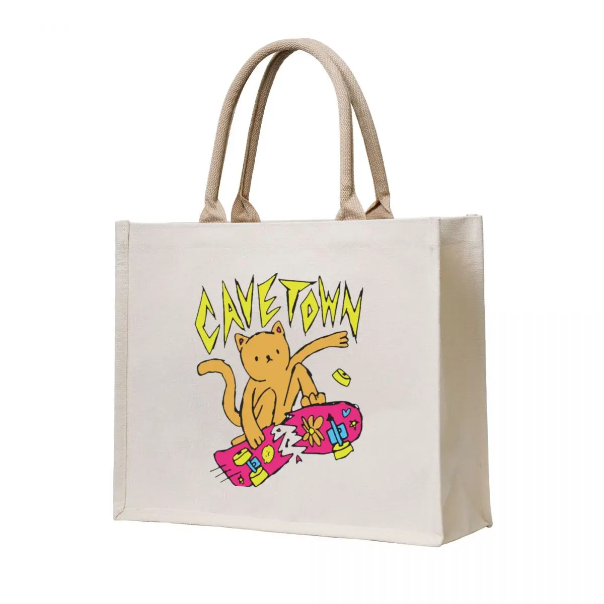 

cavetown Tote Bag canvas tote shopper bag women canvas Handbags women shopping bags foldable