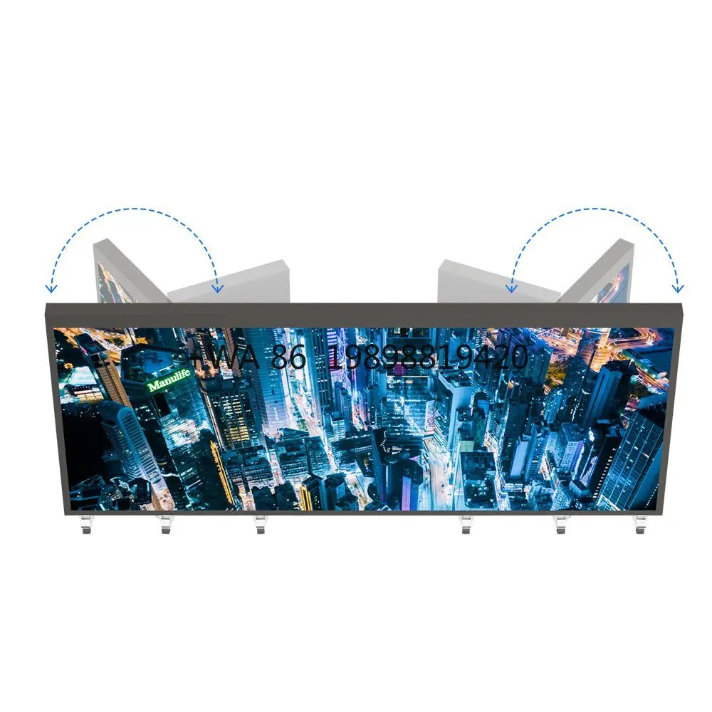 Bar DJ Booth LED Display Screen, Wheeled Interactive LED Display for Indoor Outdoor Stage