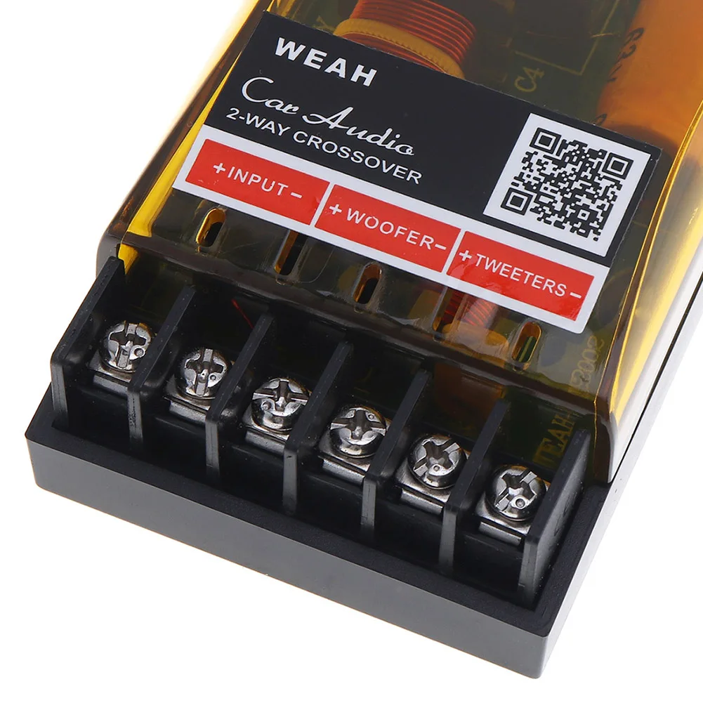 1 個 2 ウェイ Hi-Fi オーディオクロスオーバーフィルター 120W スピーカー周波数分周器ステレオクロスオーバーフィルター 55 Hz-20k Hz スピーカー用