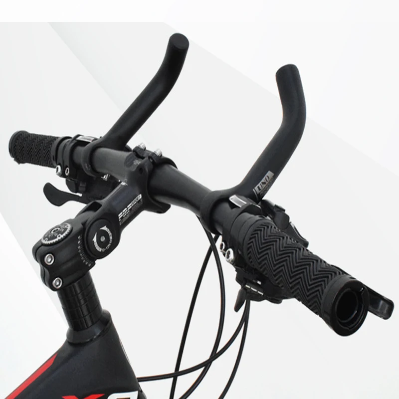 Bicycle pair handlebars bull horn handlebars extended rest handlebars, one-piece forged sheep horn pair  equipment accessories