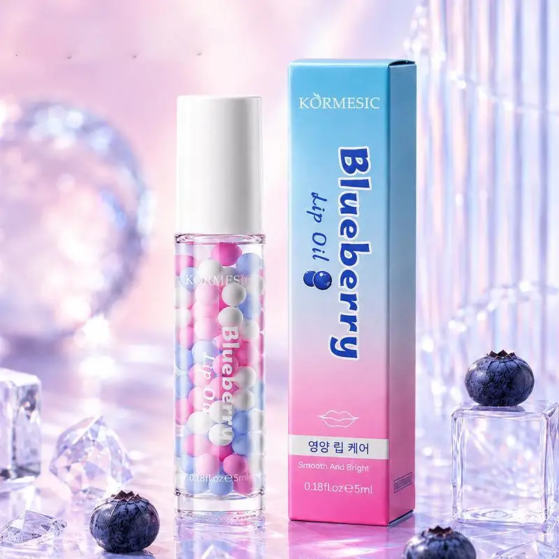 Crystal Rolling Ball Lip Oil Moisturizing Hydrating Lip Care Tint Long Lasting Nourishing Plumper Balm