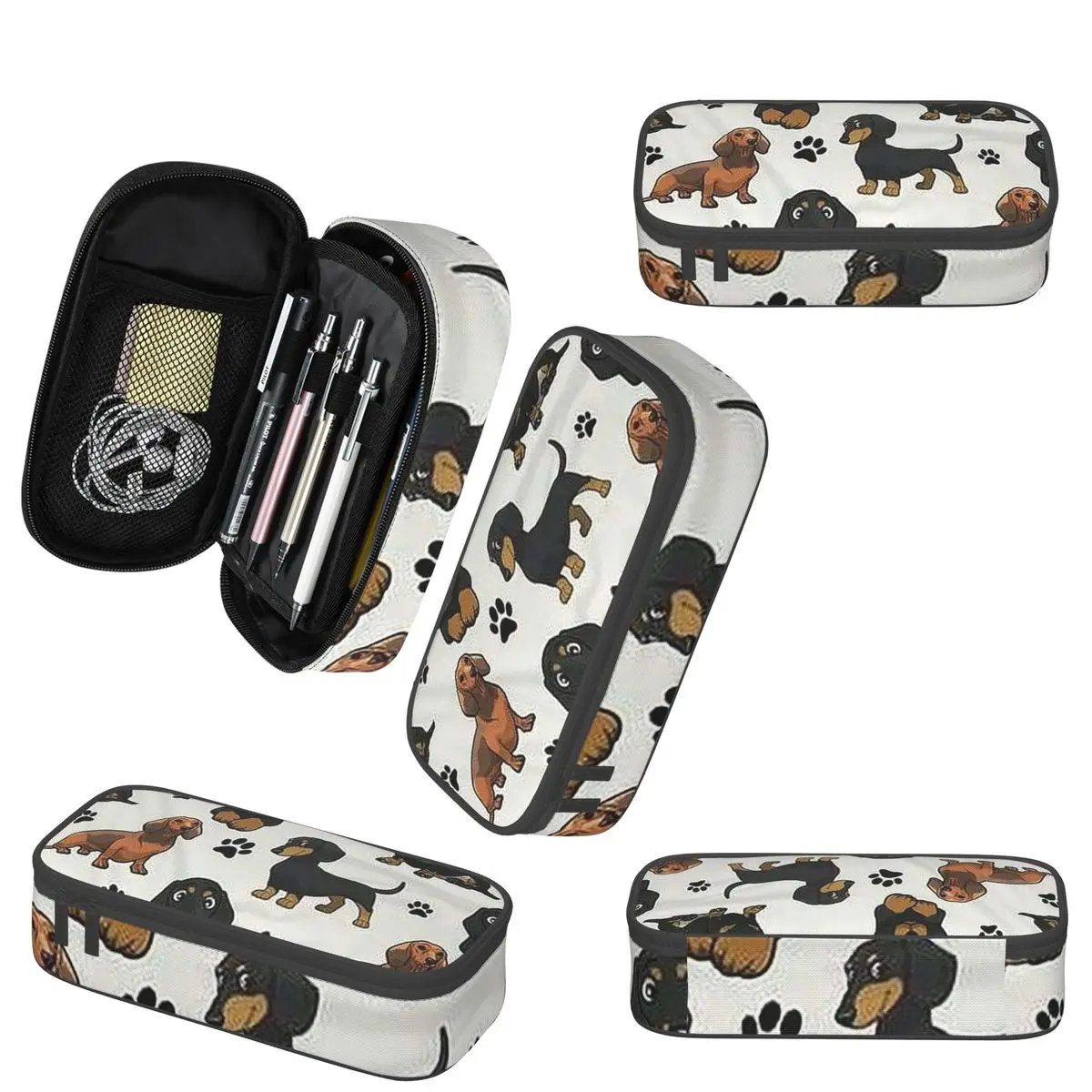 Cartoni animati per cani bassotto Astuccio carino per scatola per penne scolastiche per studenti Astuccio per matite Forniture di cancelleria Borsa portapenne