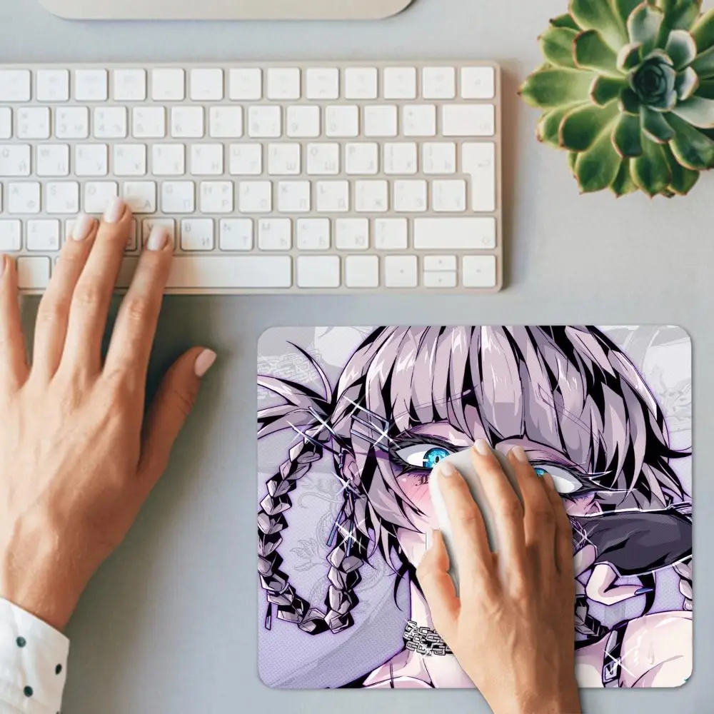 Anime Girl Hentai Nazuna Call Of The Night Mouse Mat Cartoon Girl Desk Mat 45x40CM With Pad Gaming Accessories Prime Gaming Mats