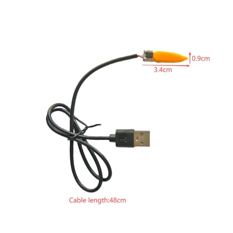 Flame Filament DIY Party Decorative Light Bulb Accessories DC5V 1800K LED Flash Candle Light With USB Interface Edison